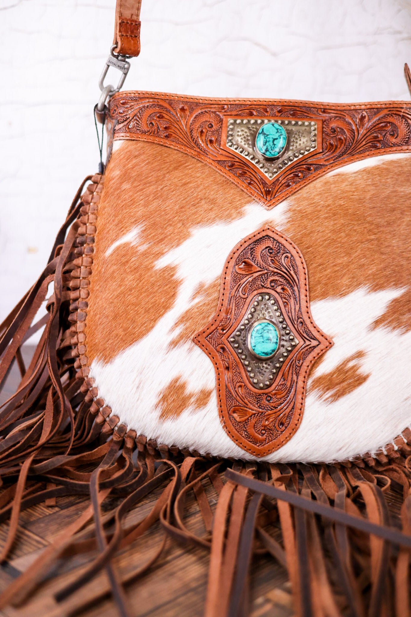 Mojave Tassel Bag with Turquoise Accents