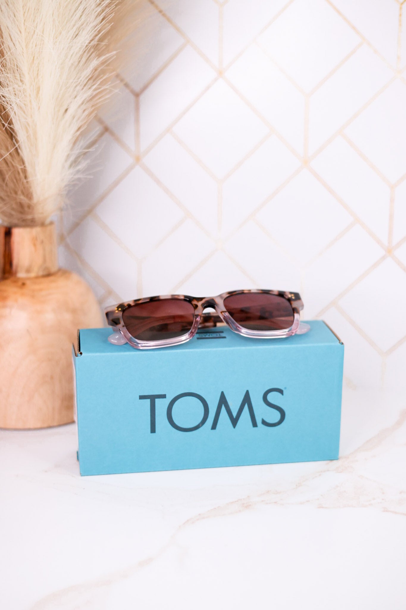 Madison Sunglasses In Vintage Tortoise Pink Fade