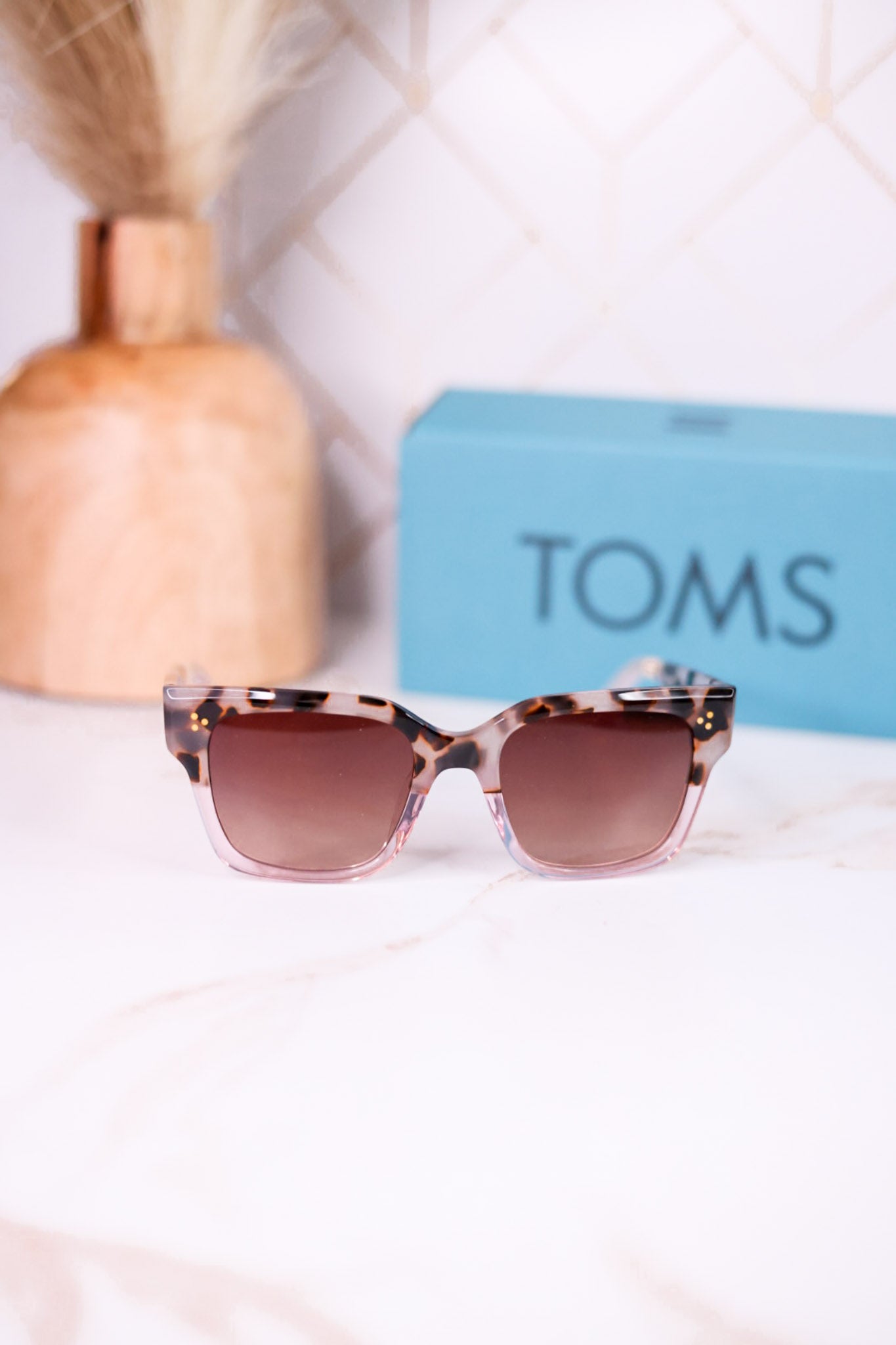 Madison Sunglasses In Vintage Tortoise Pink Fade