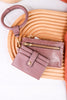 The Libby Wallet Wristlet In Mauve Lizard