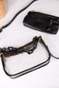 The Jessica Clear Crossbody Bag With Black Glitter Outline