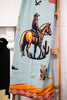 Lone Rider Bronco Throw Blanket