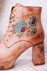 Messapica Beige Platform Boots
