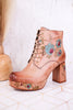 Messapica Beige Platform Boots
