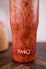 Saddle Stitch Cognac 30oz Leakproof To Go Tumbler