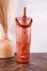 Saddle Stitch Cognac 30oz Leakproof To Go Tumbler