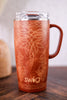 Saddle Stitch Cognac 22oz Travel Mug