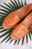 Jared Huarache Woven Tan Slip on Sandals