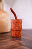 Saddle Stitch Cognac 2oz Tiny Tumbler