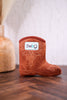 Saddle Stitch Cognac Slim Can Coolie
