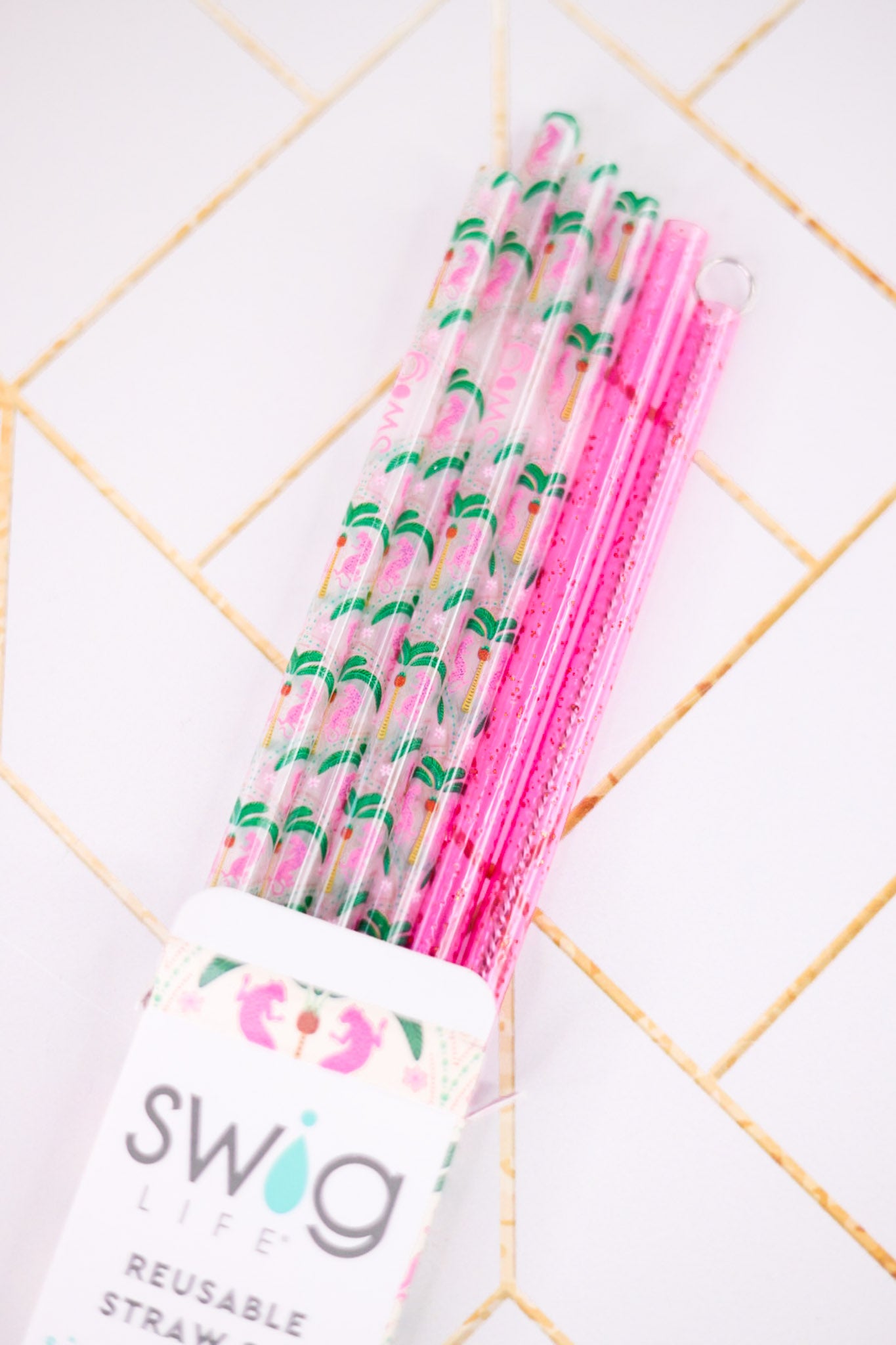 Palm Royale Reusable Straw Set
