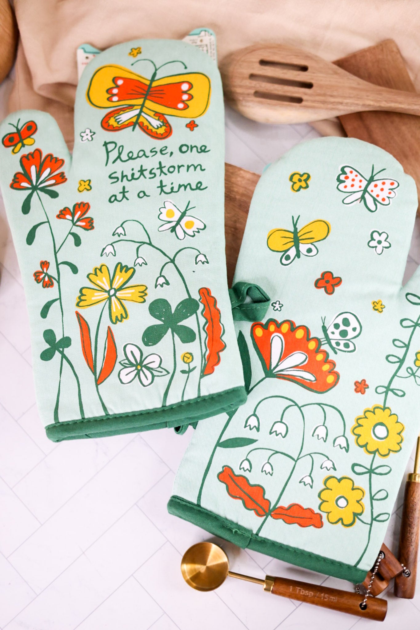 Please, One Shitstorm At A Time Oven Mitt