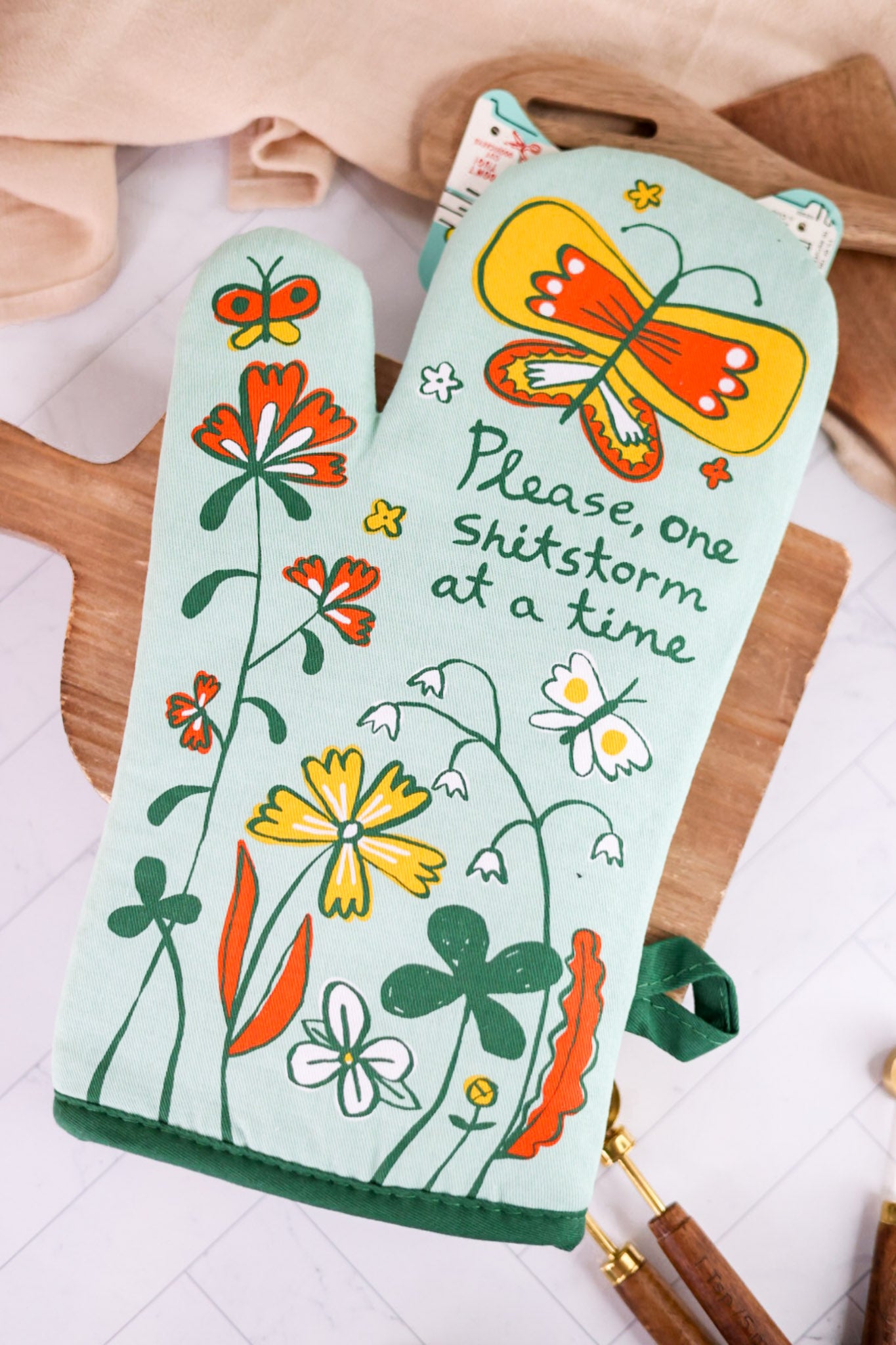 Please, One Shitstorm At A Time Oven Mitt