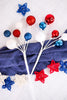 Red, White, & Blue Decorative Ball Pick (2 Styles)