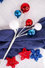 Red, White, & Blue Decorative Ball Pick (2 Styles)