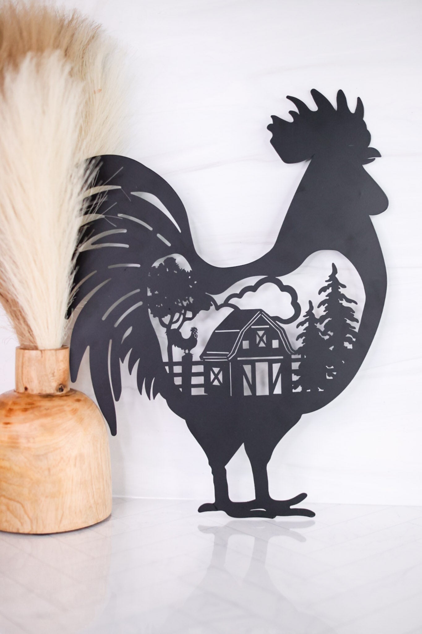 Laser Cut Country Farm Rooster