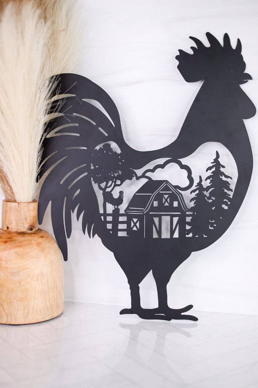 Laser Cut Country Farm Rooster