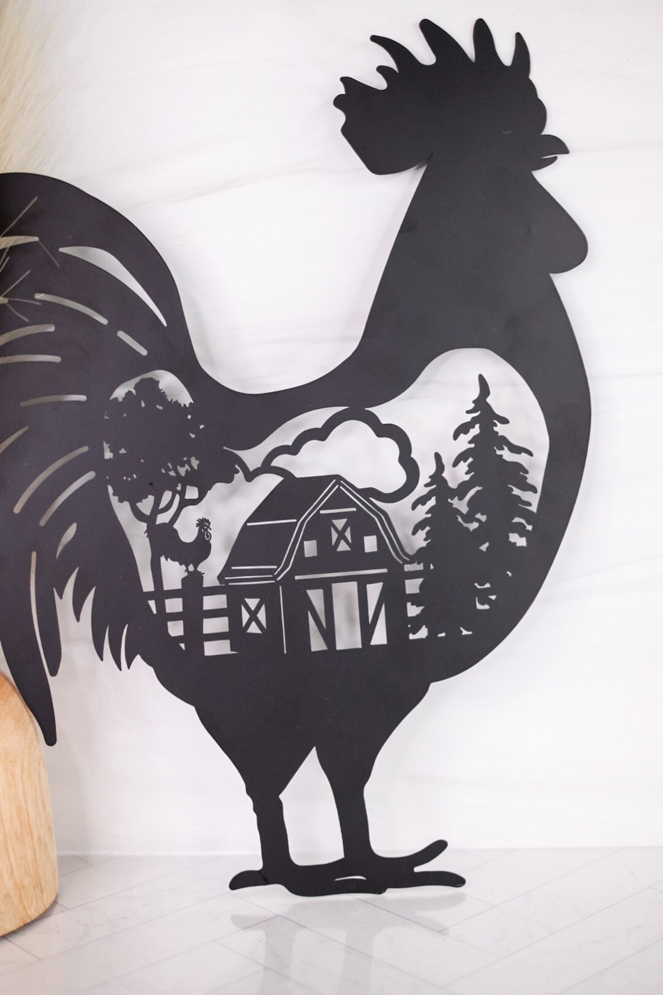 Laser Cut Country Farm Rooster