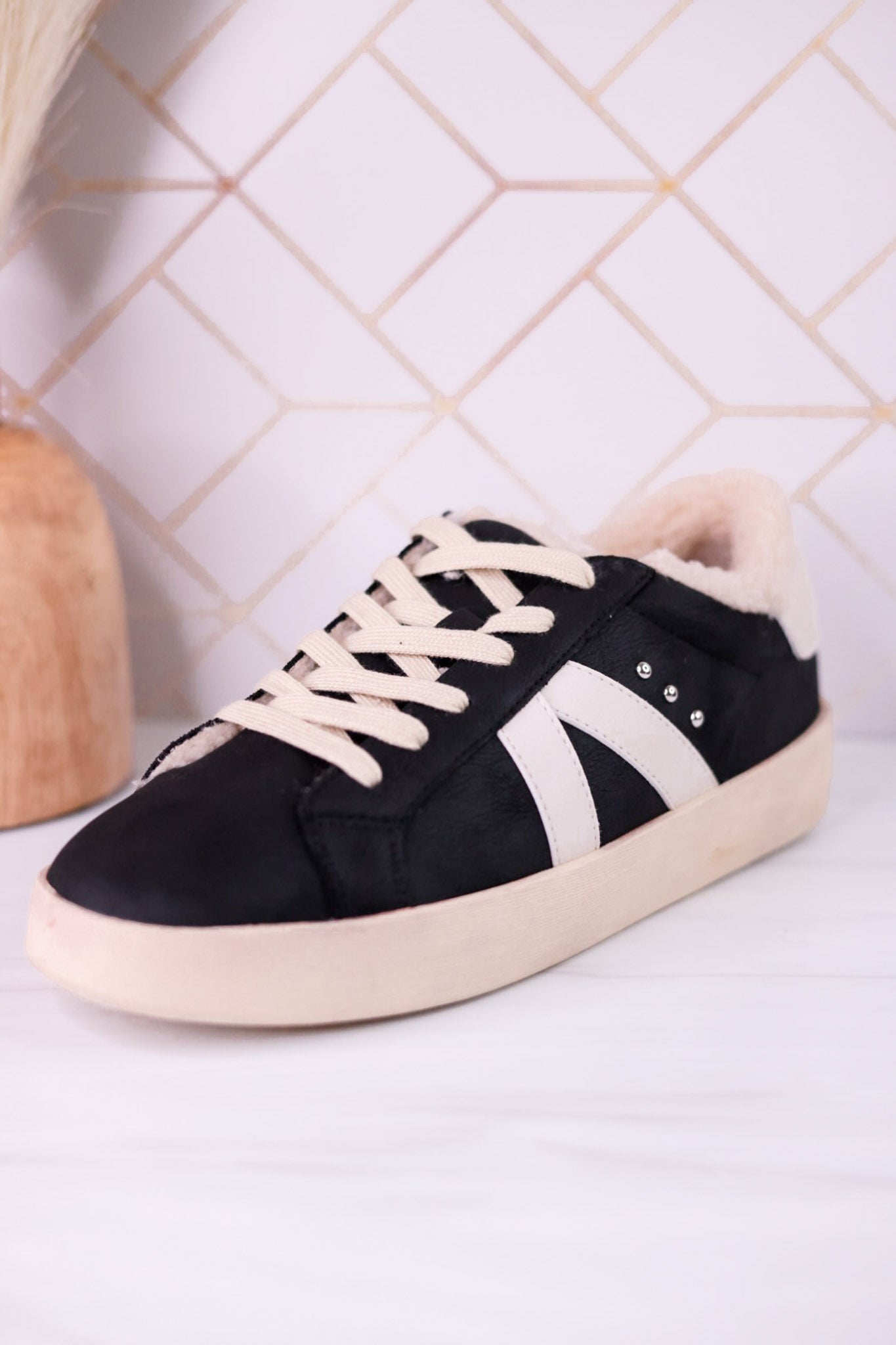 No Chaser Black Lace Up Sneakers