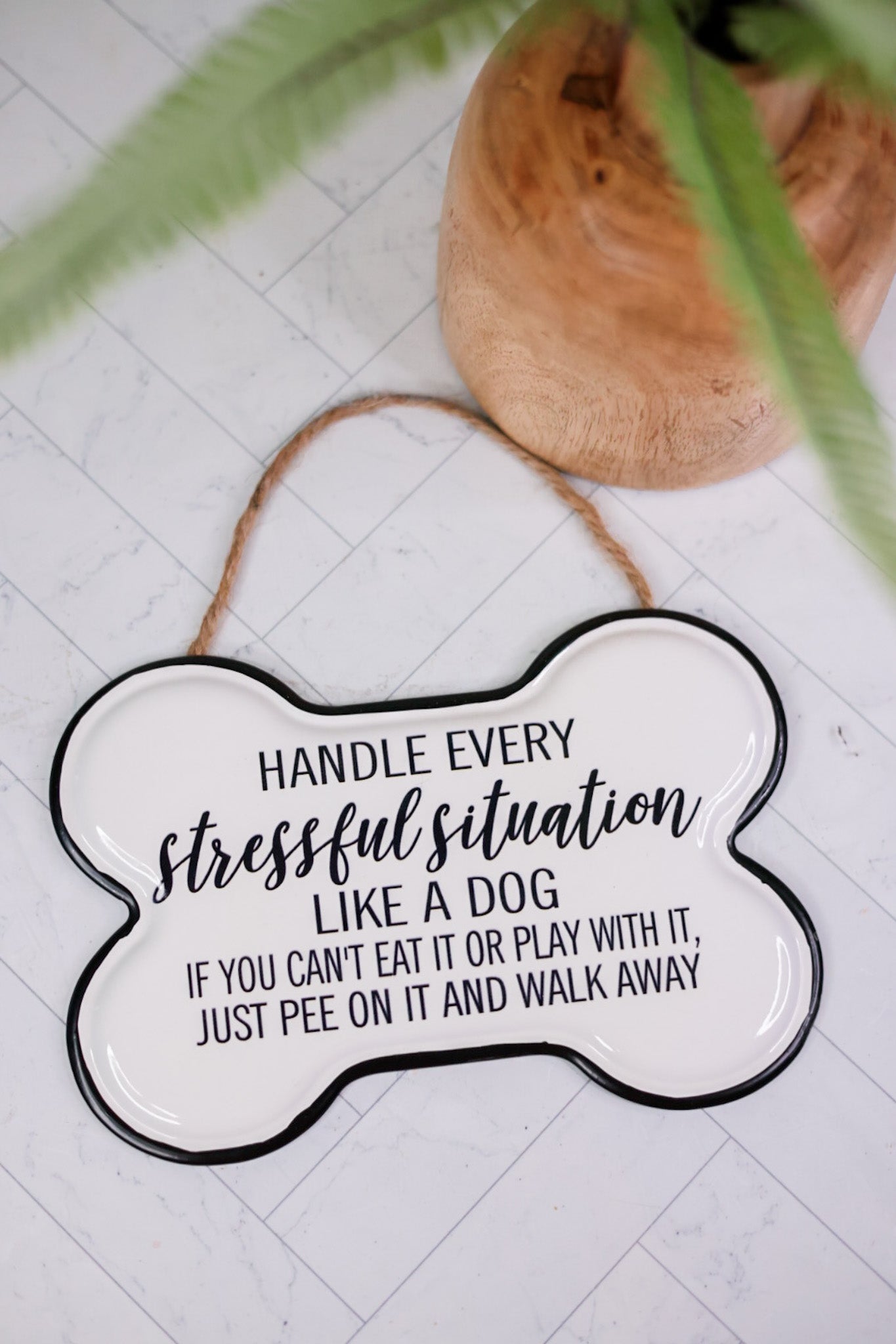 Metal Dog Bone Signs (3 Styles)