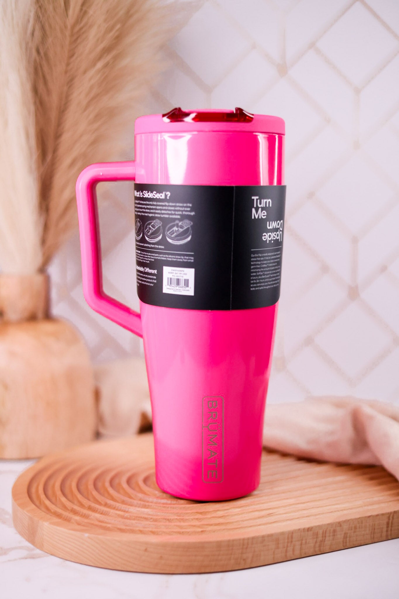 Brumate Neon Pink 40oz Era Flip Tumbler