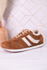 Cognac Jet Lag Sneakers With Sherpa Lining