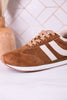 Cognac Jet Lag Sneakers With Sherpa Lining