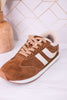 Cognac Jet Lag Sneakers With Sherpa Lining