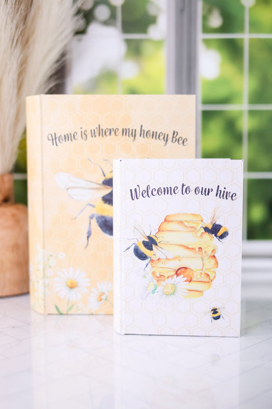 Decorative Bee Book Box (2 Styles)