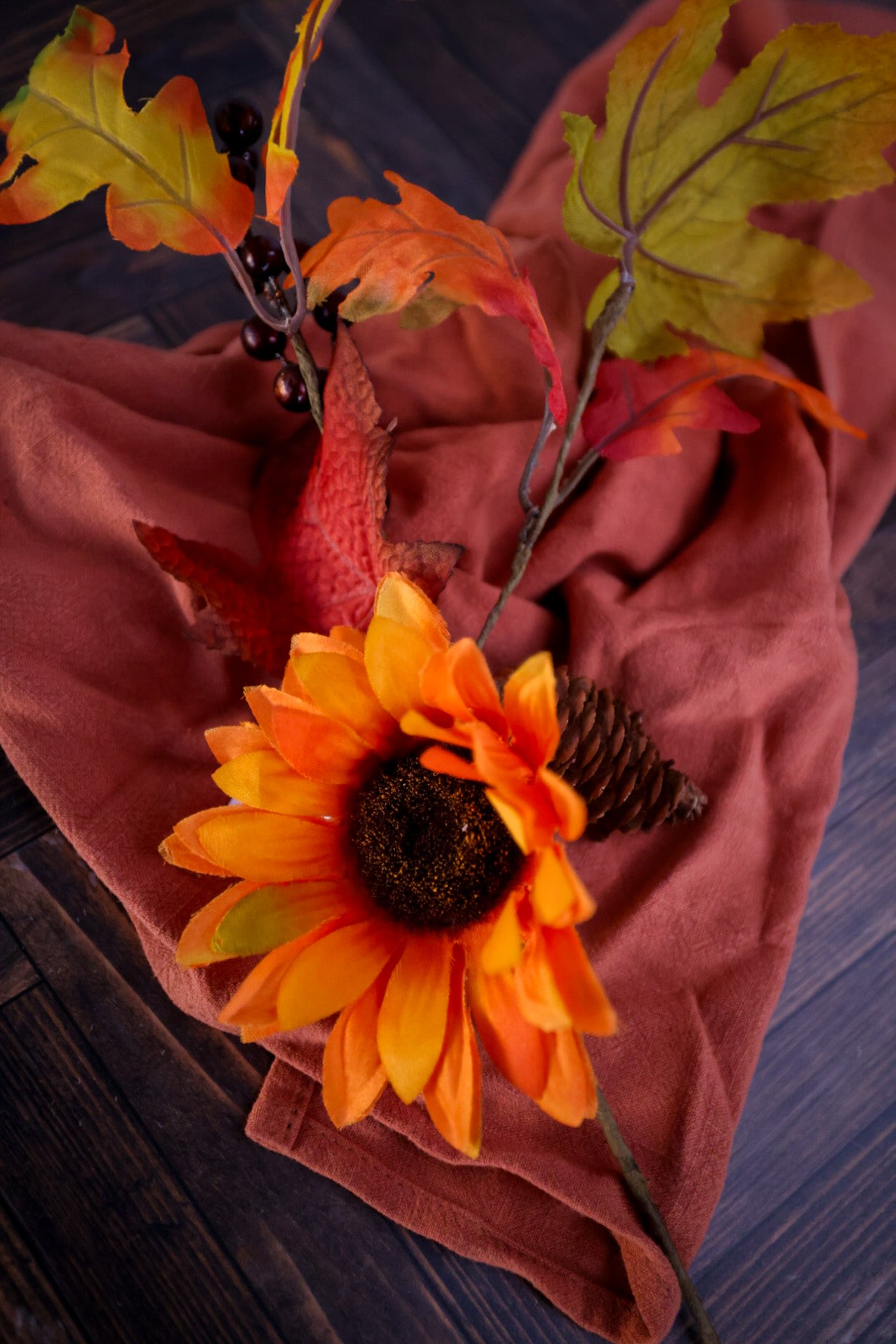 Fall Sunflower Pick (2 Sizes)