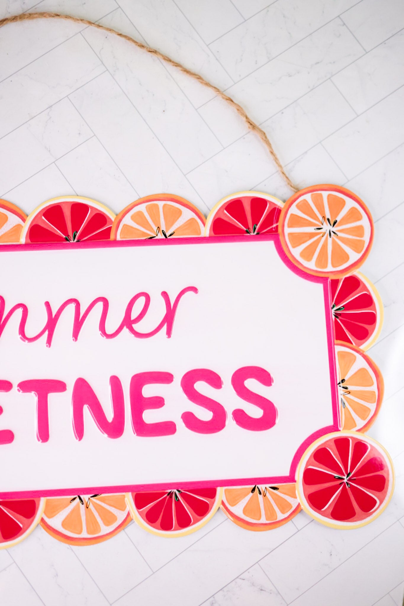 Summer of Sweetness Citrus Wall Hanging