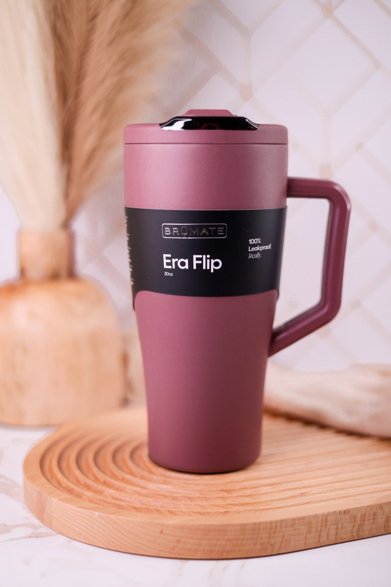 Brumate Rose Taupe 30oz Era Flip Tumbler