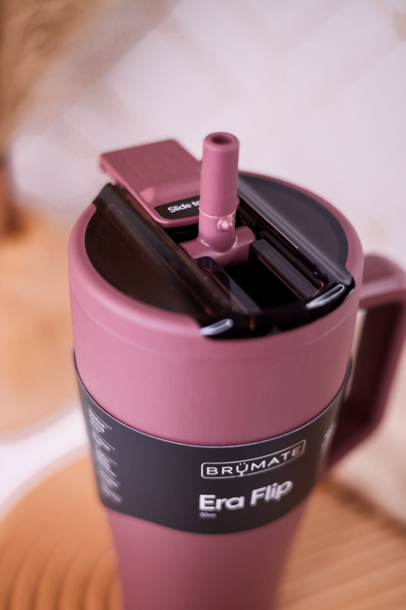 Brumate Rose Taupe 30oz Era Flip Tumbler