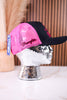Black & Pink Bootstitch Licensed Wrangler Trucker Hat