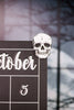 October Advent Calendar With Skull Magnet