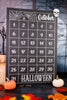 October Advent Calendar With Skull Magnet
