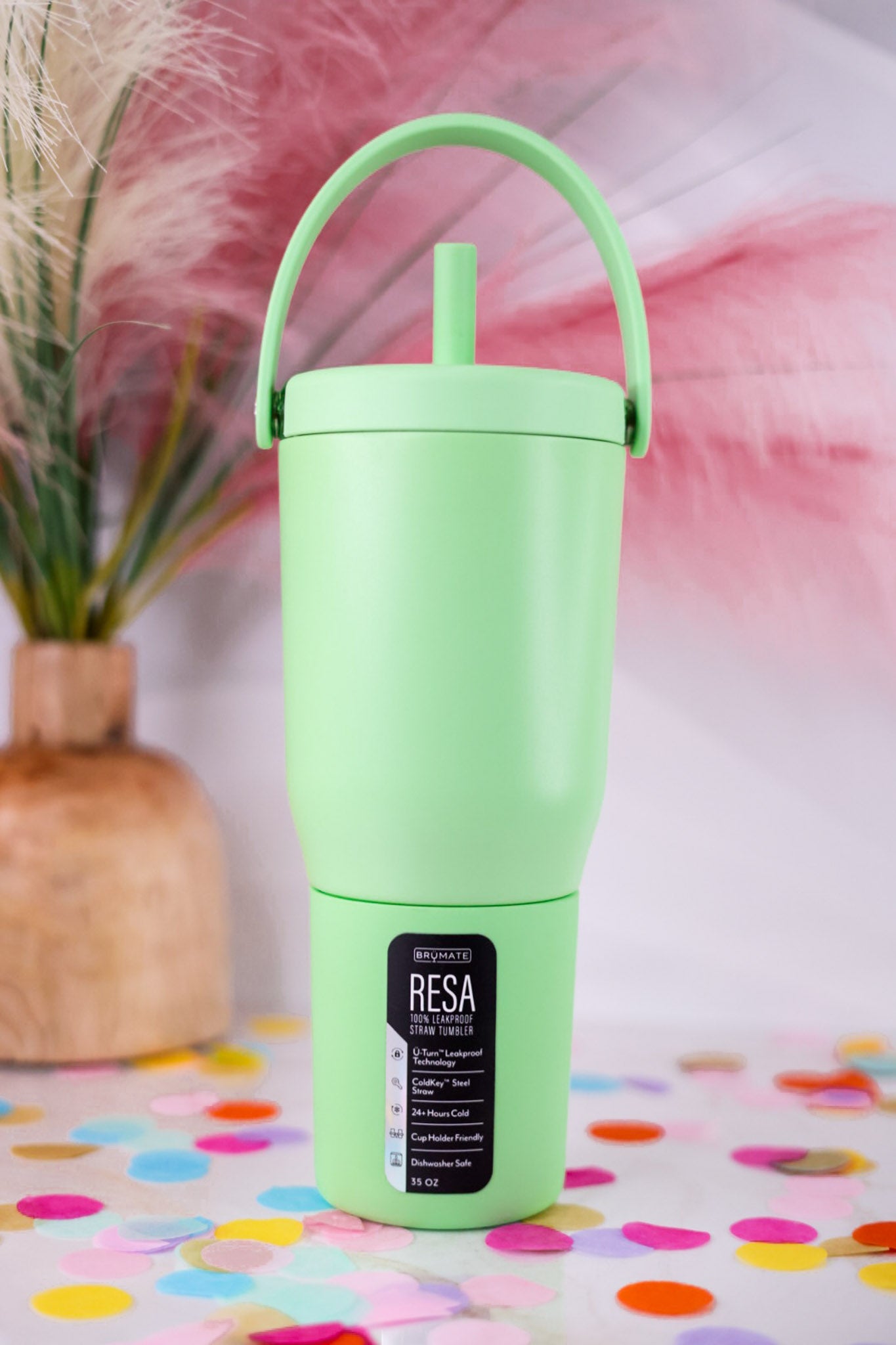 Kiwi Green 35oz Resa Tumbler - Whiskey Skies
