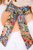 Floral Jacquard Fabric Jumbo Hair Bow Clip
