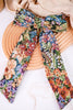 Floral Jacquard Fabric Jumbo Hair Bow Clip