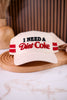 Licensed "I Need A Diet Coke" Embroidered Snap Back Hat