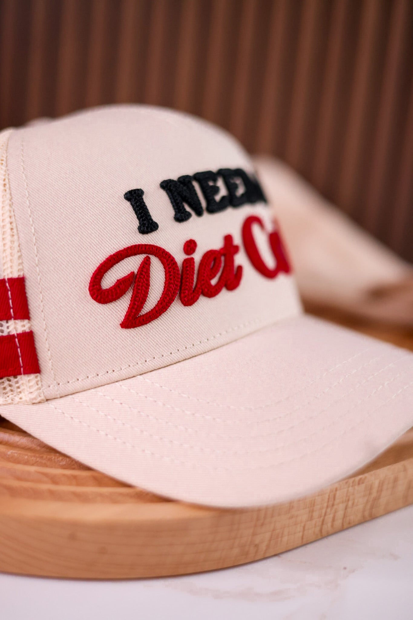 Licensed "I Need A Diet Coke" Embroidered Snap Back Hat