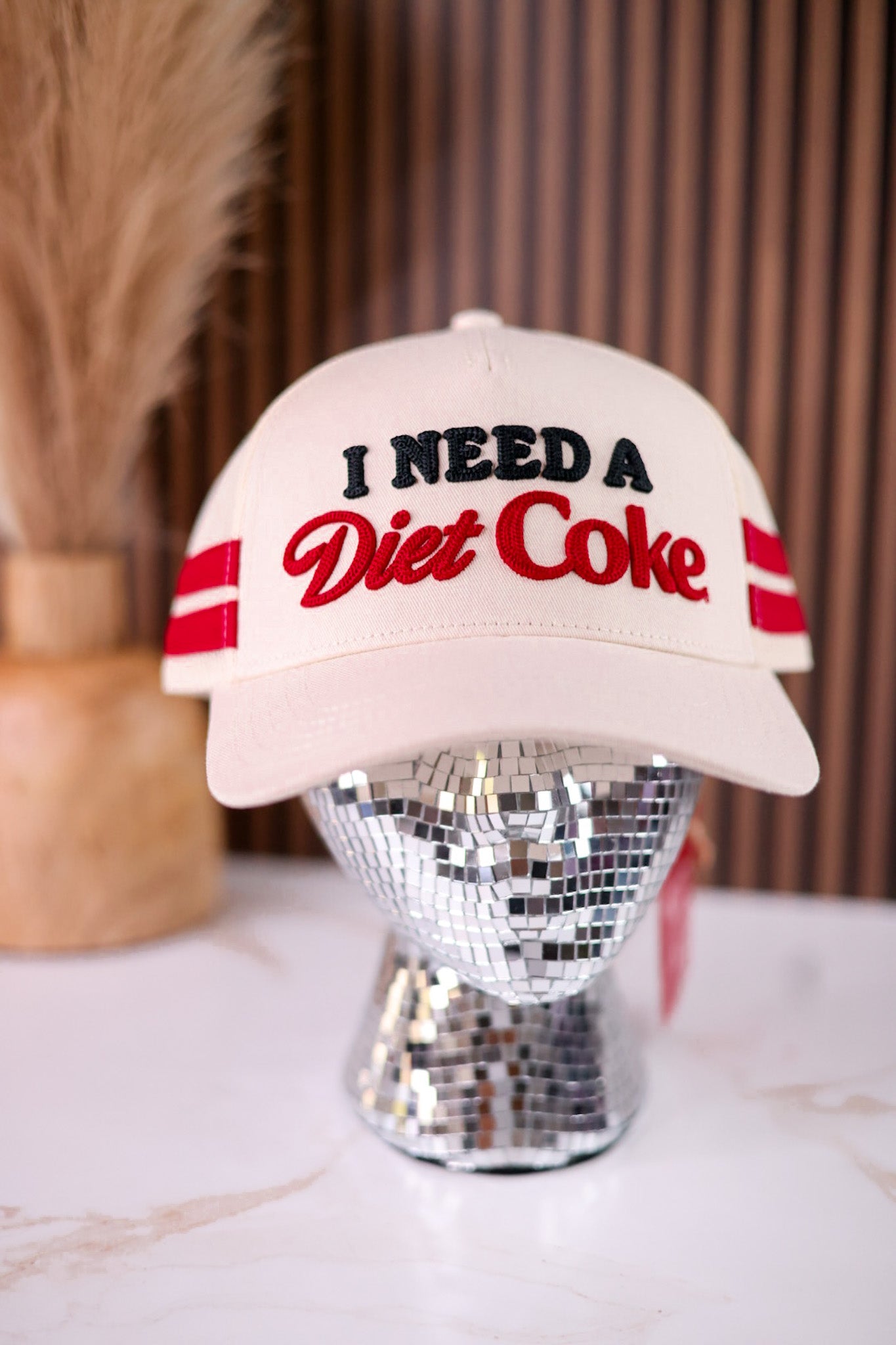 Licensed "I Need A Diet Coke" Embroidered Snap Back Hat