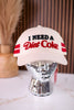 Licensed "I Need A Diet Coke" Embroidered Snap Back Hat