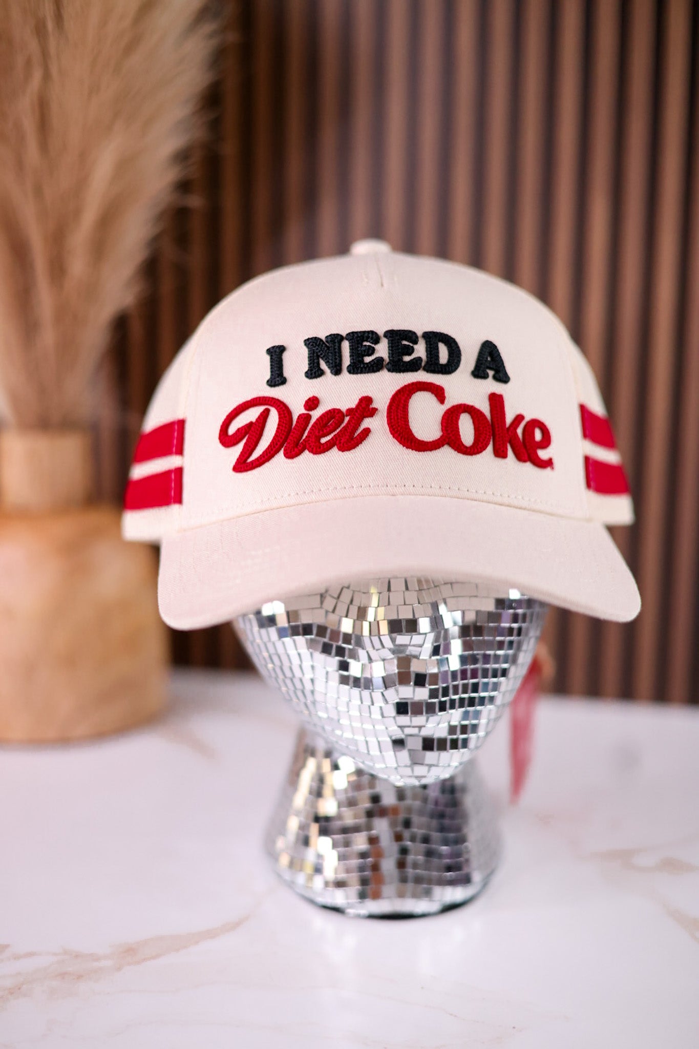 Licensed "I Need A Diet Coke" Embroidered Snap Back Hat