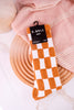 Marigold & White Checkered Socks