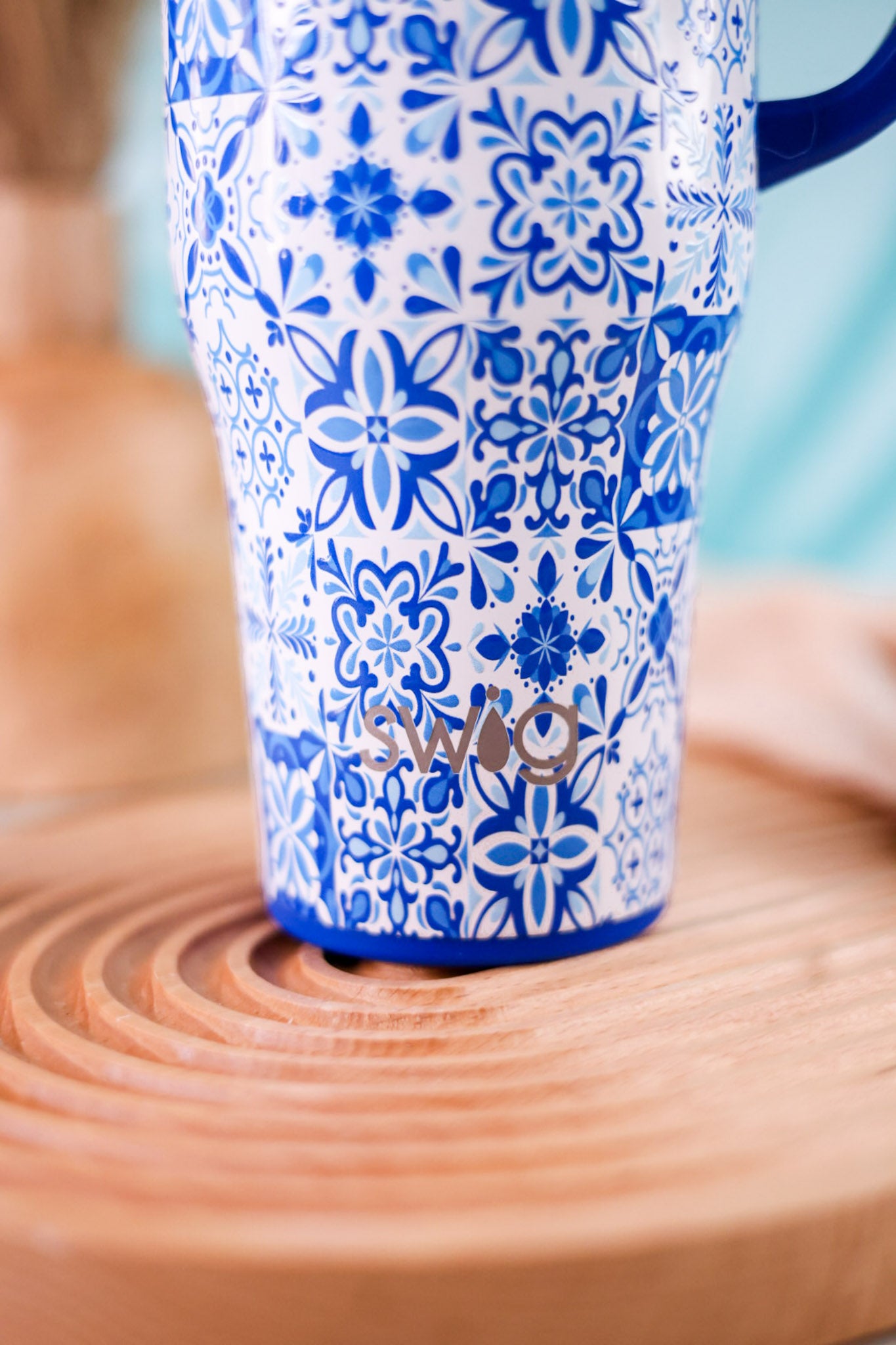 Indigo Tiles Leakproof 40oz Mega Mug