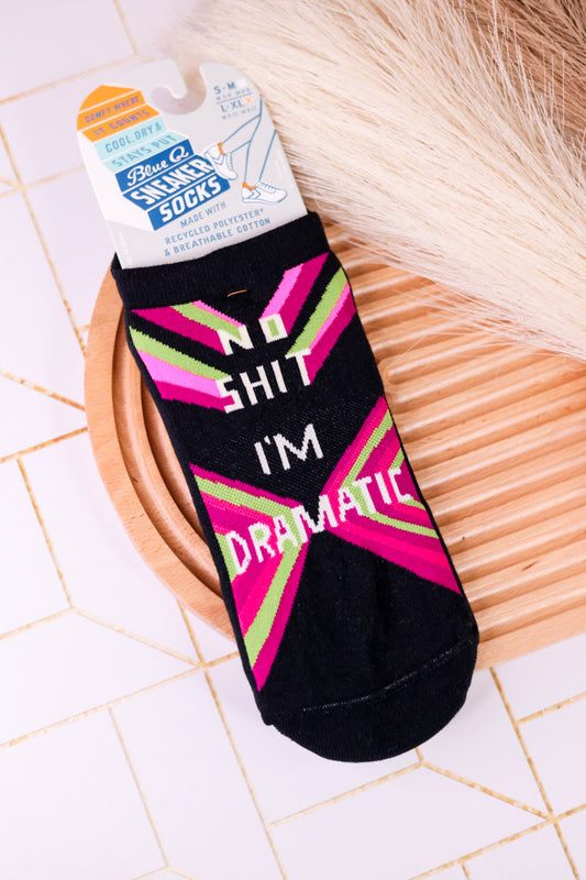 "No Shit I'm Dramatic" Sneaker Socks