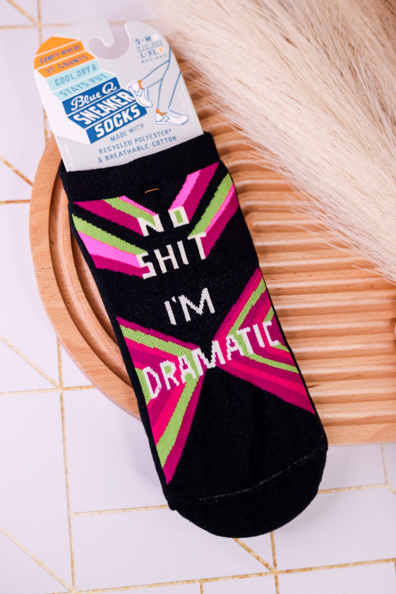 "No Shit I'm Dramatic" Sneaker Socks