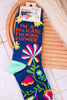 "Delicate Fucking Flower" Women's Crew Socks