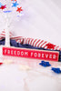 Wood and Enamel Patriotic Word Blocks